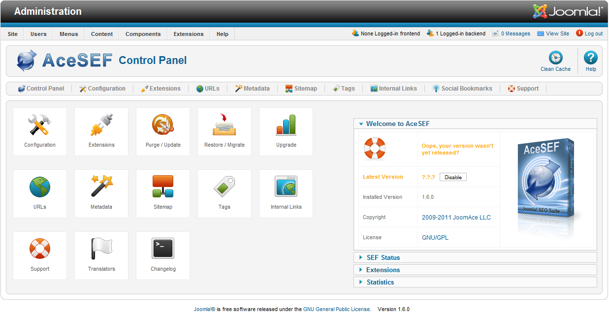 Joomla 1.6 SEO SEF URLs